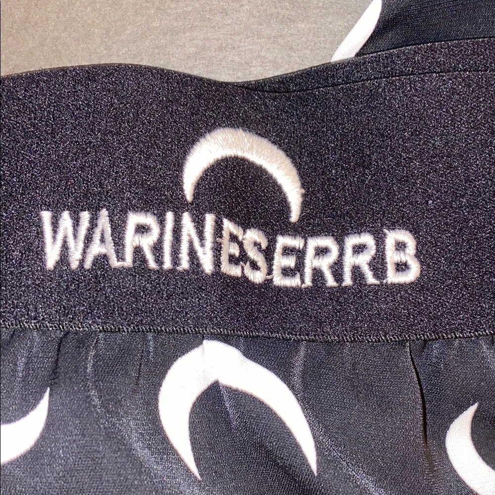 Warineserrb Small Black and White Crescent Moon Pajama Pants - Picture 2 of 9